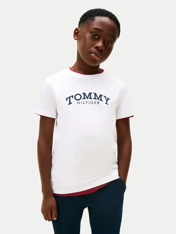 Tommy Hilfiger Tommy Hilfiger T-shirt Monotype Print KB0KB10051 D Bijela Regular Fit