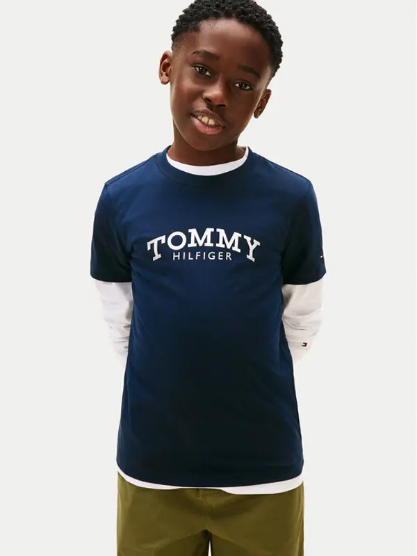 Tommy Hilfiger Tommy Hilfiger T-shirt Monotype Print KB0KB10051 M Tamnoplava Regular Fit