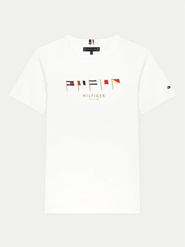 Tommy Hilfiger Tommy Hilfiger T-shirt Multiflag KB0KB09532 D Bijela Regular Fit