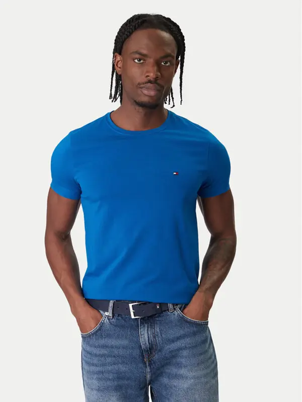 Tommy Hilfiger Tommy Hilfiger T-shirt MW0MW10800 Plava Slim Fit