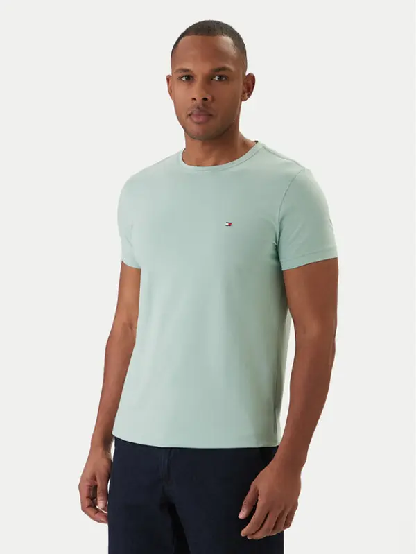 Tommy Hilfiger Tommy Hilfiger T-shirt MW0MW10800 Zelena Slim Fit