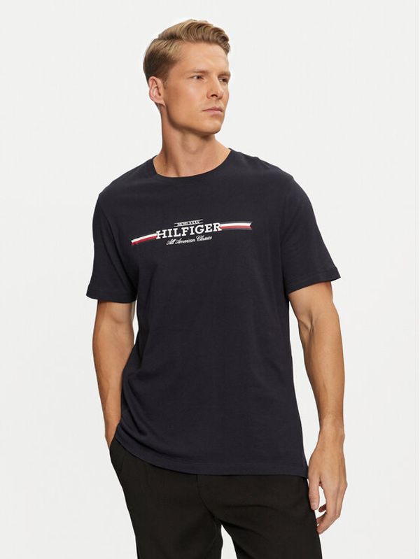 Tommy Hilfiger Tommy Hilfiger T-shirt MW0MW36480 Tamnoplava Regular Fit