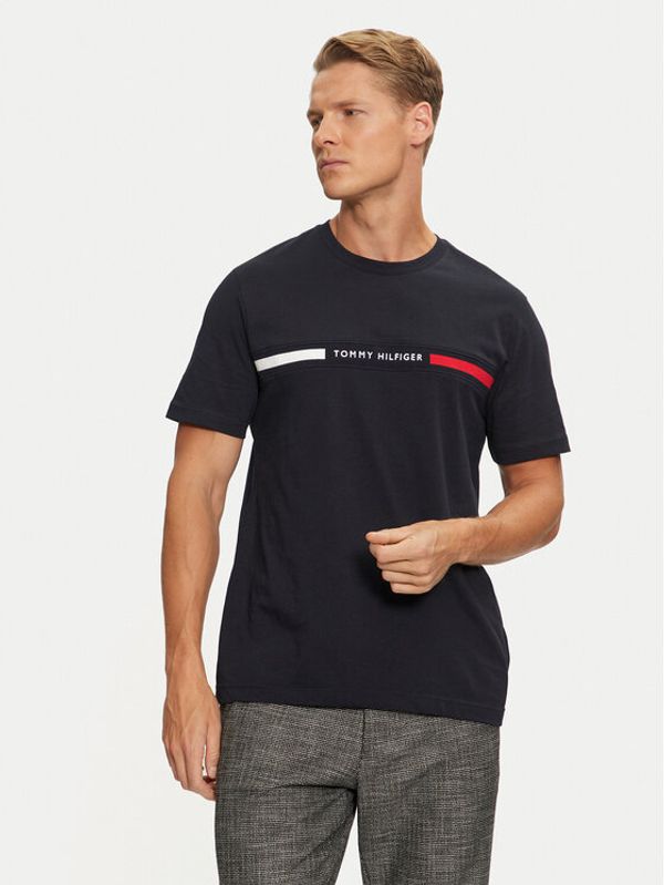 Tommy Hilfiger Tommy Hilfiger T-shirt MW0MW36498 Tamnoplava Regular Fit