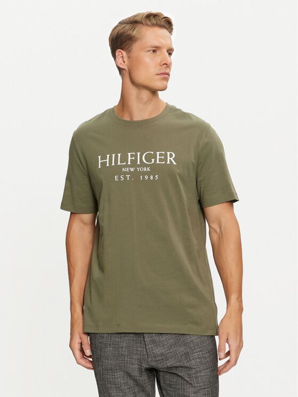 Tommy Hilfiger Tommy Hilfiger T-shirt MW0MW36499 Zelena Regular Fit