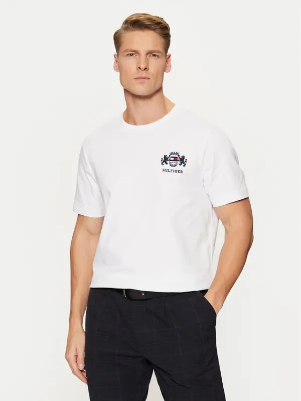 Tommy Hilfiger Tommy Hilfiger T-shirt MW0MW38076 Bijela Regular Fit