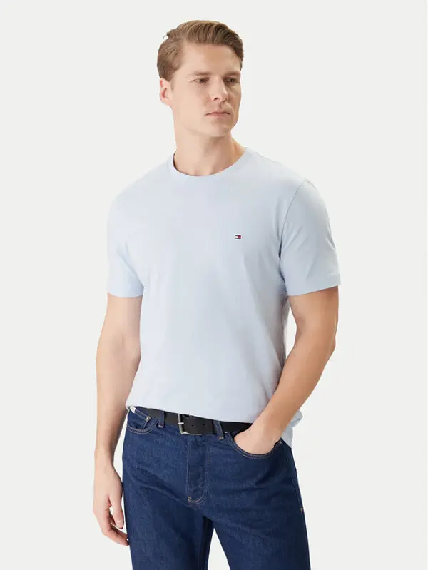 Tommy Hilfiger Tommy Hilfiger T-shirt MW0MW39995 Svijetloplava Regular Fit