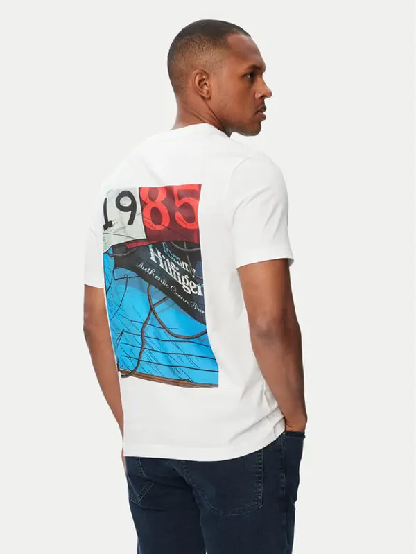 Tommy Hilfiger Tommy Hilfiger T-shirt Nautical MW0MW44258 Bijela Regular Fit