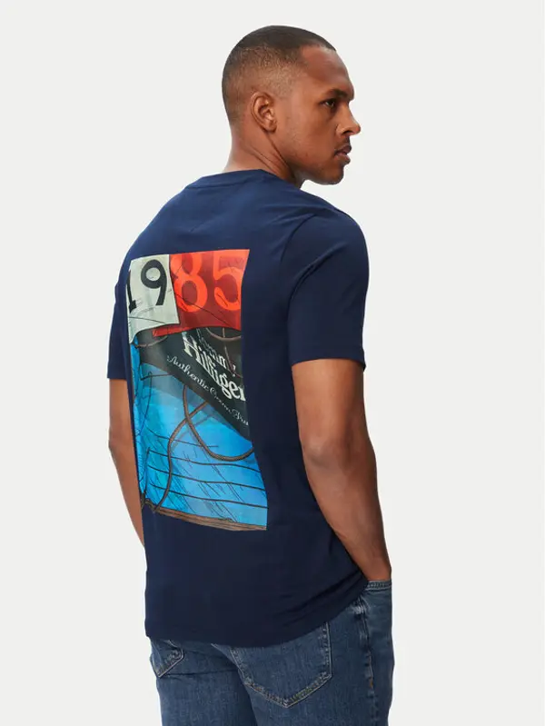 Tommy Hilfiger Tommy Hilfiger T-shirt Nautical MW0MW44258 Tamnoplava Regular Fit