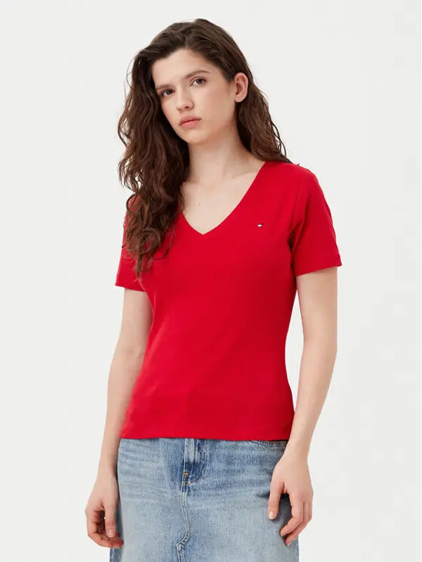 Tommy Hilfiger Tommy Hilfiger T-shirt New Cody WW0WW40584 Crvena Slim Fit