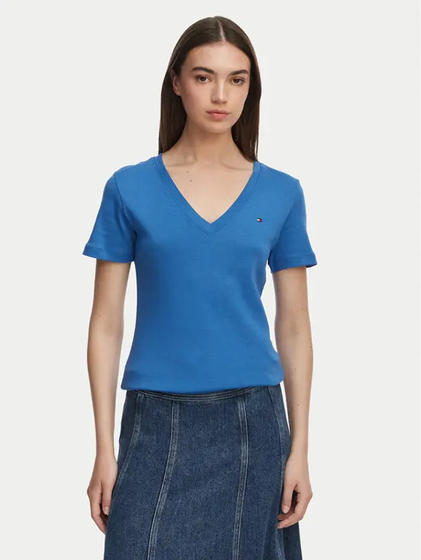 Tommy Hilfiger Tommy Hilfiger T-shirt New Cody WW0WW40584 Plava Slim Fit