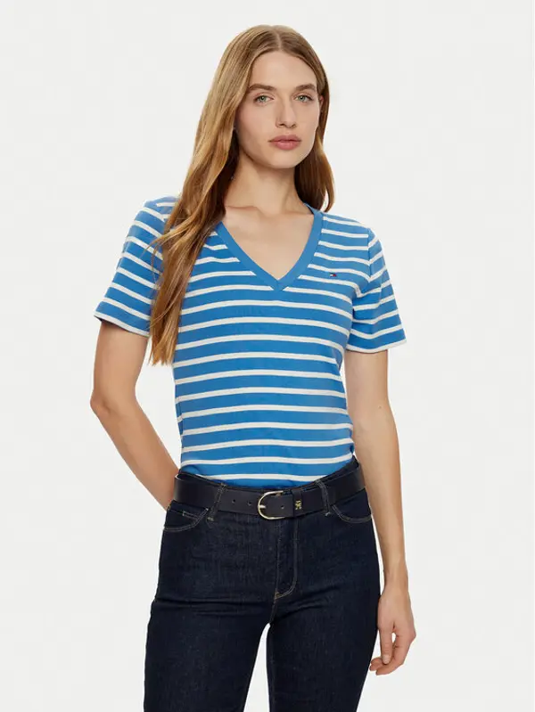 Tommy Hilfiger Tommy Hilfiger T-shirt New Cody WW0WW40584 Plava Slim Fit