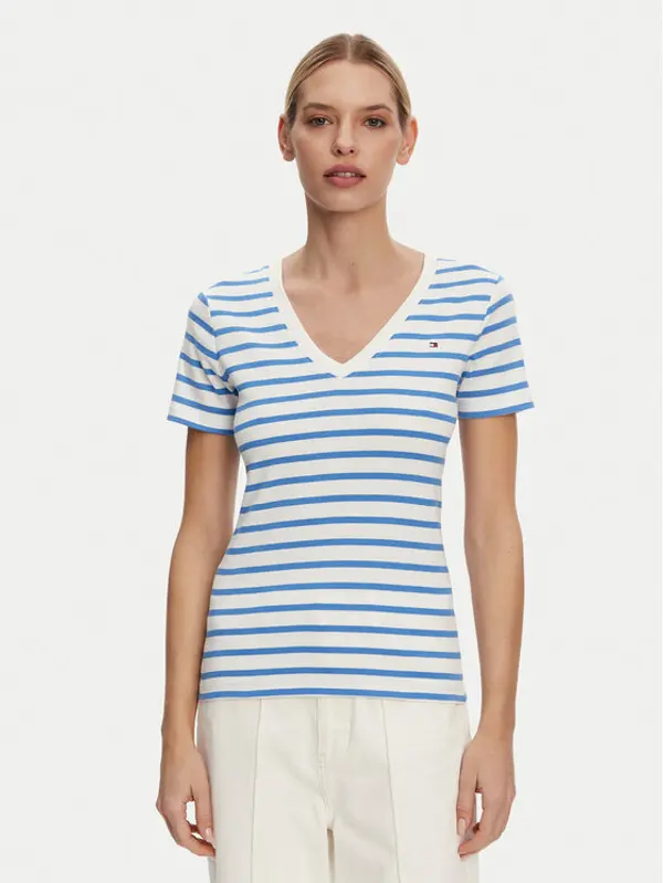 Tommy Hilfiger Tommy Hilfiger T-shirt New Cody WW0WW40584 Plava Slim Fit