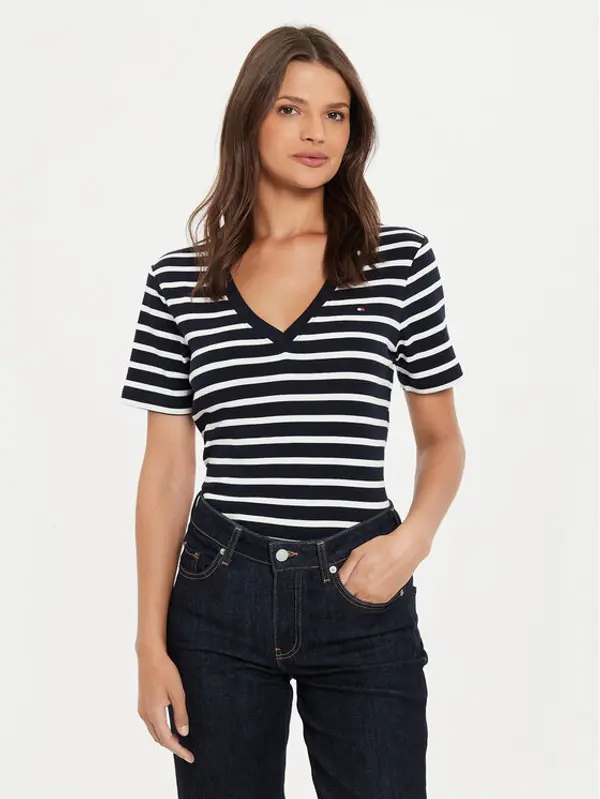 Tommy Hilfiger Tommy Hilfiger T-shirt New Cody WW0WW40584 Tamnoplava Slim Fit