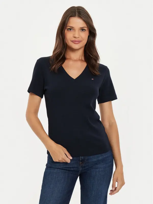 Tommy Hilfiger Tommy Hilfiger T-shirt New Cody WW0WW40584 Tamnoplava Slim Fit
