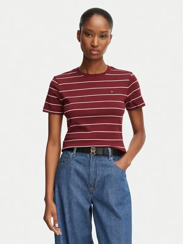 Tommy Hilfiger Tommy Hilfiger T-shirt New Cody WW0WW40587 Crvena Slim Fit