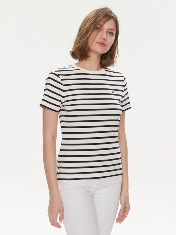 Tommy Hilfiger Tommy Hilfiger T-shirt New Cody WW0WW40587 Écru Slim Fit