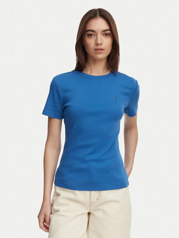 Tommy Hilfiger Tommy Hilfiger T-shirt New Cody WW0WW40587 Plava Slim Fit