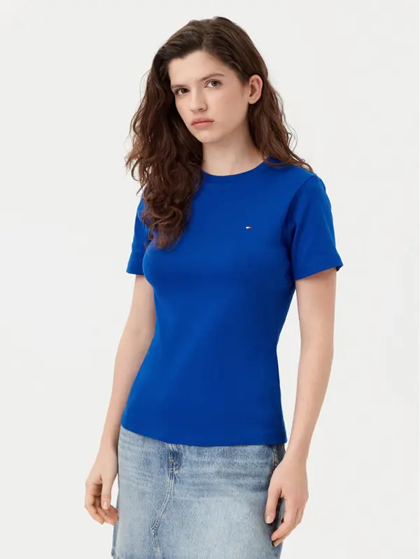 Tommy Hilfiger Tommy Hilfiger T-shirt New Cody WW0WW40587 Plava Slim Fit