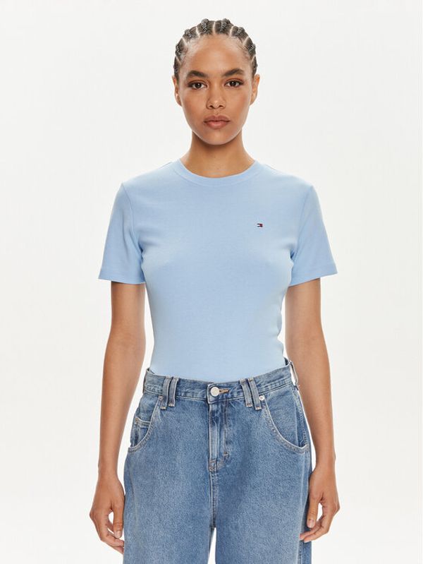 Tommy Hilfiger Tommy Hilfiger T-shirt New Cody WW0WW40587 Svijetloplava Slim Fit