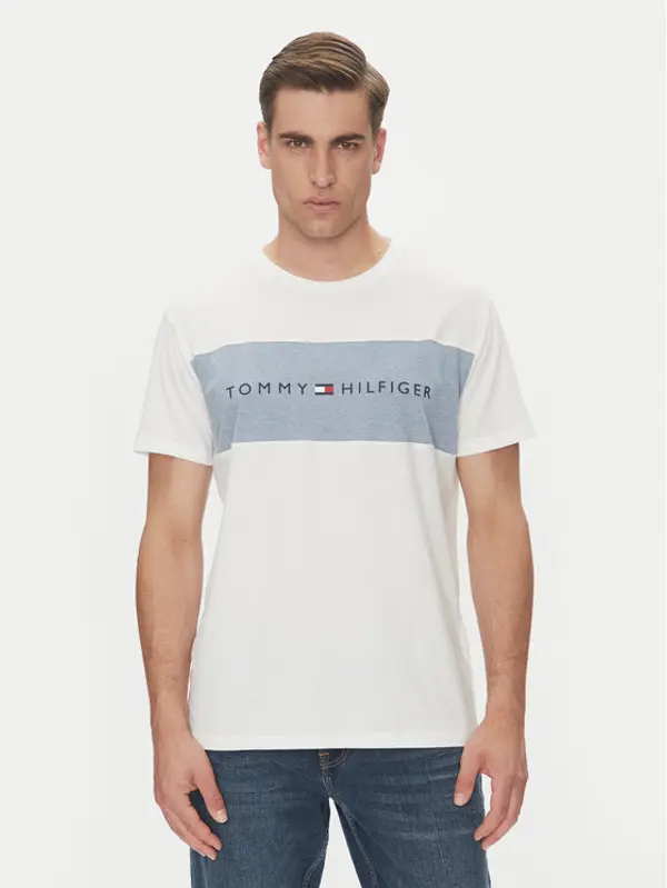 Tommy Hilfiger Tommy Hilfiger T-shirt UM0UM03418 Bijela Regular Fit
