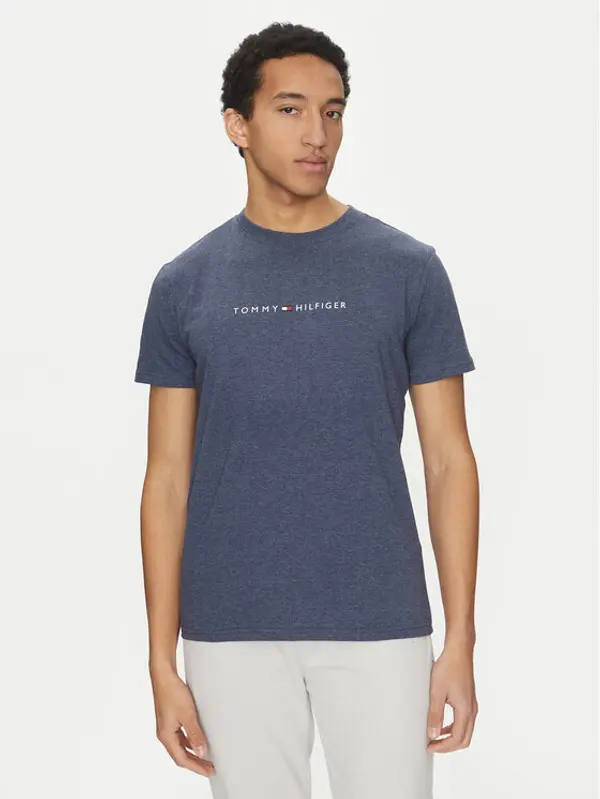 Tommy Hilfiger Tommy Hilfiger T-shirt UM0UM03525 Tamnoplava Regular Fit