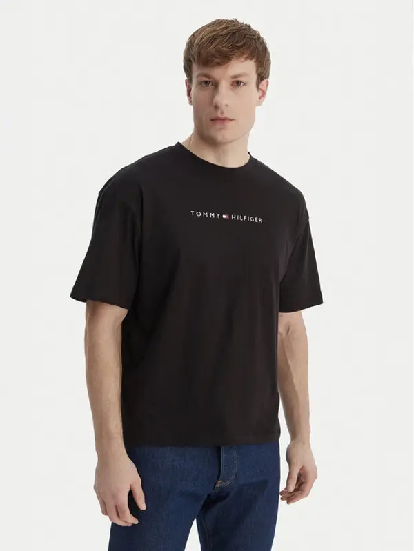 Tommy Hilfiger Tommy Hilfiger T-shirt UM0UM03643 Crna Regular Fit