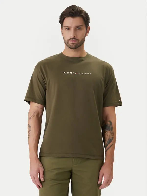 Tommy Hilfiger Tommy Hilfiger T-shirt UM0UM03643 Kaki Regular Fit
