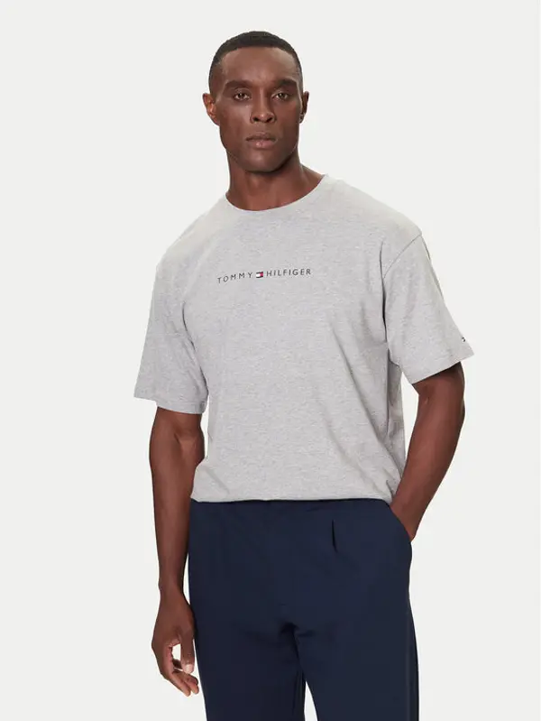 Tommy Hilfiger Tommy Hilfiger T-shirt UM0UM03685 Siva Relaxed Fit