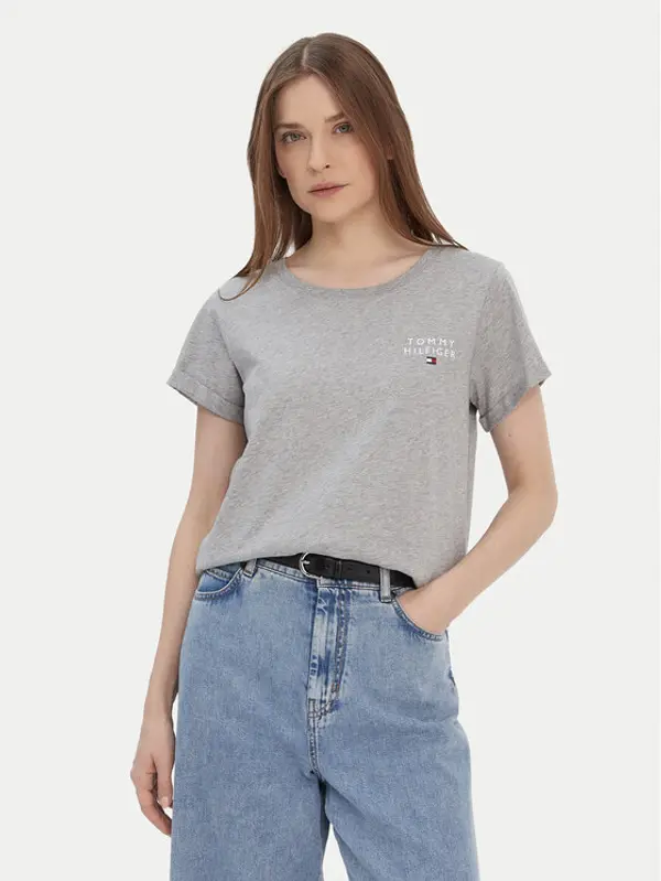 Tommy Hilfiger Tommy Hilfiger T-shirt UW0UW04525 Siva Regular Fit