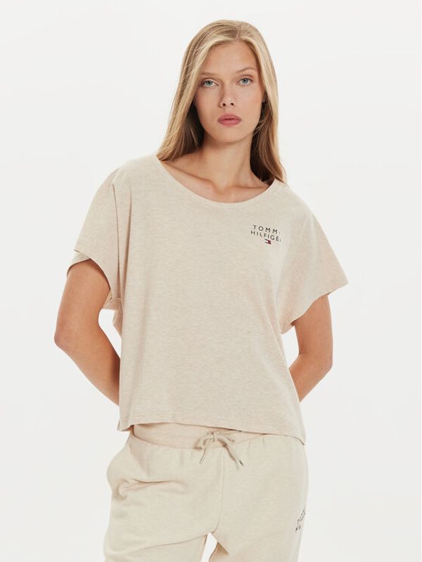 Tommy Hilfiger Tommy Hilfiger T-shirt UW0UW05222 Bež Regular Fit