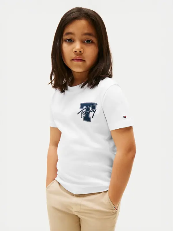 Tommy Hilfiger Tommy Hilfiger T-shirt Varsity Graphic KB0KB09868 Bijela Regular Fit