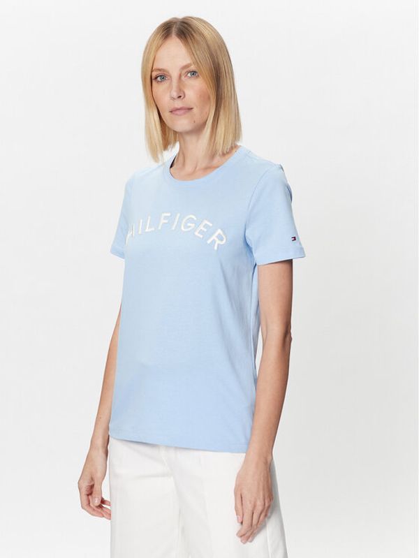 Tommy Hilfiger Tommy Hilfiger T-shirt Varsity WW0WW37864 Svijetloplava Regular Fit