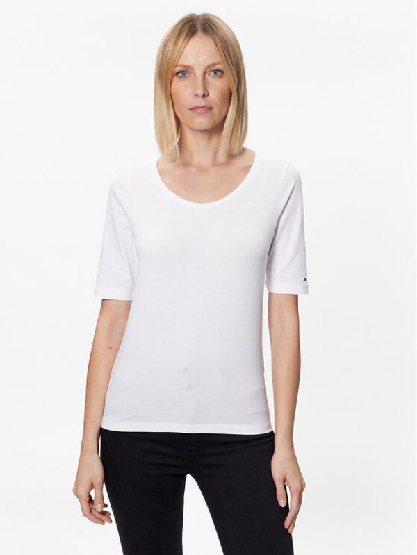 Tommy Hilfiger Tommy Hilfiger T-shirt WW0WW37858 Bijela Modern Fit