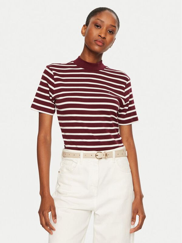 Tommy Hilfiger Tommy Hilfiger T-shirt WW0WW40586 Tamnocrvena Regular Fit