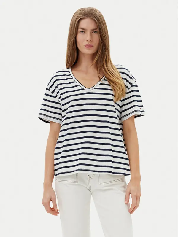 Tommy Hilfiger Tommy Hilfiger T-shirt WW0WW44551 Tamnoplava Regular Fit