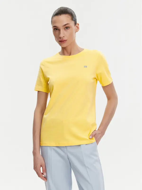 Tommy Hilfiger Tommy Hilfiger T-shirt WW0WW45522 Žuta Regular Fit