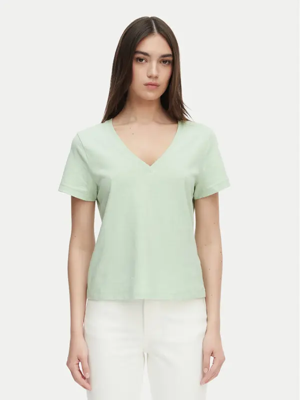 Tommy Hilfiger Tommy Hilfiger T-shirt WW0WW48704 Svijetlo zelena Regular Fit