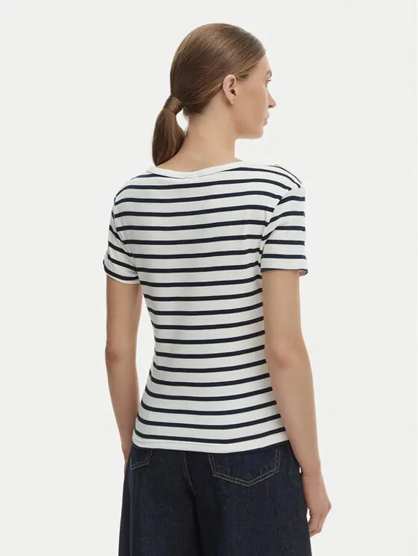 Tommy Hilfiger Tommy Hilfiger T-shirt WW0WW49250 Écru Slim Fit