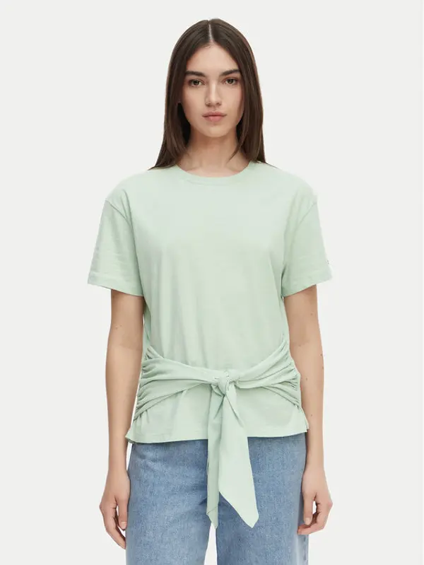 Tommy Hilfiger Tommy Hilfiger T-shirt WW0WW49256 Svijetlo zelena Relaxed Fit