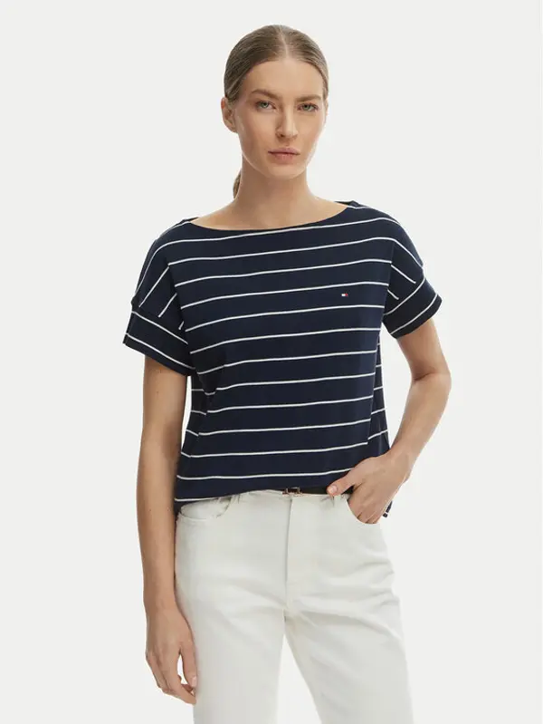 Tommy Hilfiger Tommy Hilfiger T-shirt WW0WW49723 Tamnoplava Loose Fit