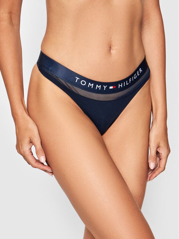 Tommy Hilfiger Tommy Hilfiger Tangice Thong UW0UW00064 Tamnoplava