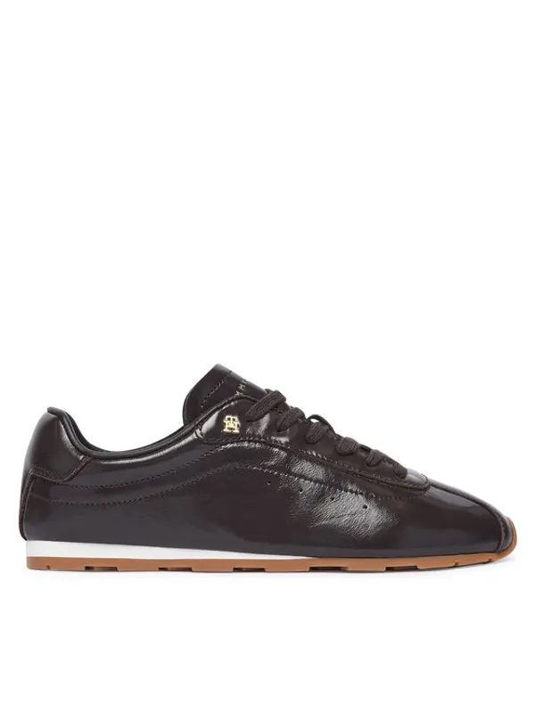 Tommy Hilfiger Tommy Hilfiger Tenisice Bella Sneaker Leather FW0FW09495 Smeđa