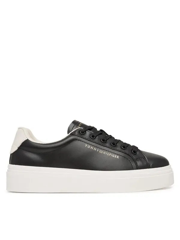 Tommy Hilfiger Tommy Hilfiger Tenisice Chic Cupsole FW0FW09107 Crna