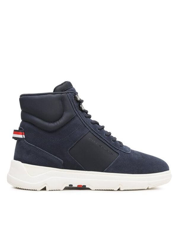 Tommy Hilfiger Tommy Hilfiger Tenisice Core Mix Suede Hybrid Boot FM0FM04596 Tamnoplava