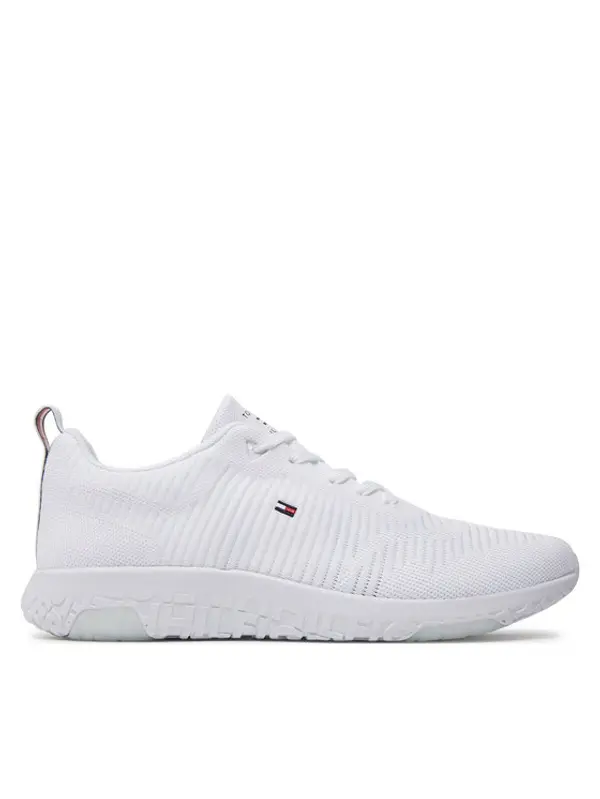 Tommy Hilfiger Tommy Hilfiger Tenisice Corporate Knit Rib Runner FM0FM02838 Bijela