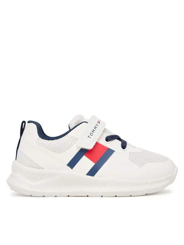 Tommy Hilfiger Tommy Hilfiger Tenisice Flag Low Cut Lace-Up/Velcro T1X9-34369-1843 M Bijela