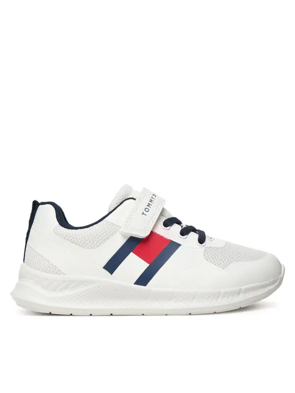 Tommy Hilfiger Tommy Hilfiger Tenisice Flag Low Cut Lace-Up/Velcro T1X9-34369-1843 S Bijela