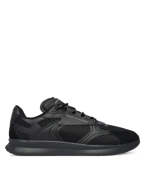 Tommy Hilfiger Tommy Hilfiger Tenisice Lightweight Runner Monocolor FM0FM05928 Crna