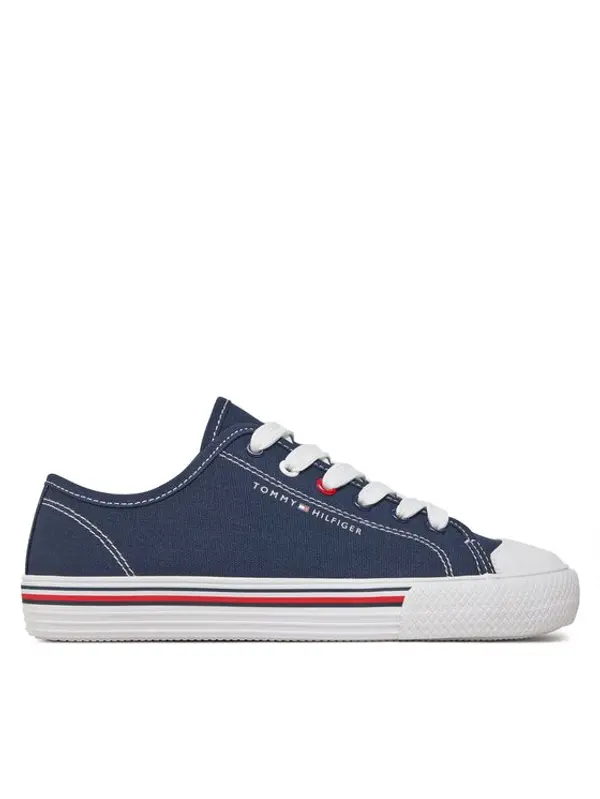 Tommy Hilfiger Tommy Hilfiger Tenisice Low Cut Lace Up Sneaker T3X9-33324-0890 S Tamnoplava