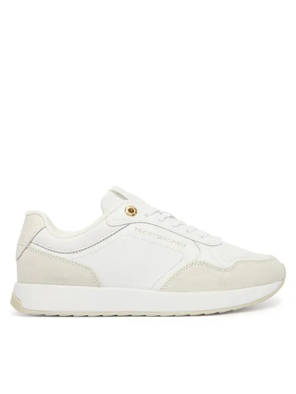 Tommy Hilfiger Tommy Hilfiger Tenisice Monogram Mix Material Runner FW0FW09267 Bijela